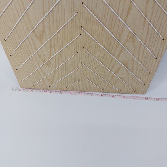 Wood & Elastic Board Wall Organizer Home Office Picture Postcards Notes - Picture 8 of 9